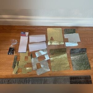 Assorted sticker letters and numbers